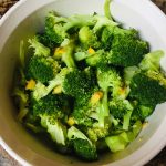 broccoli with orange ginger butter