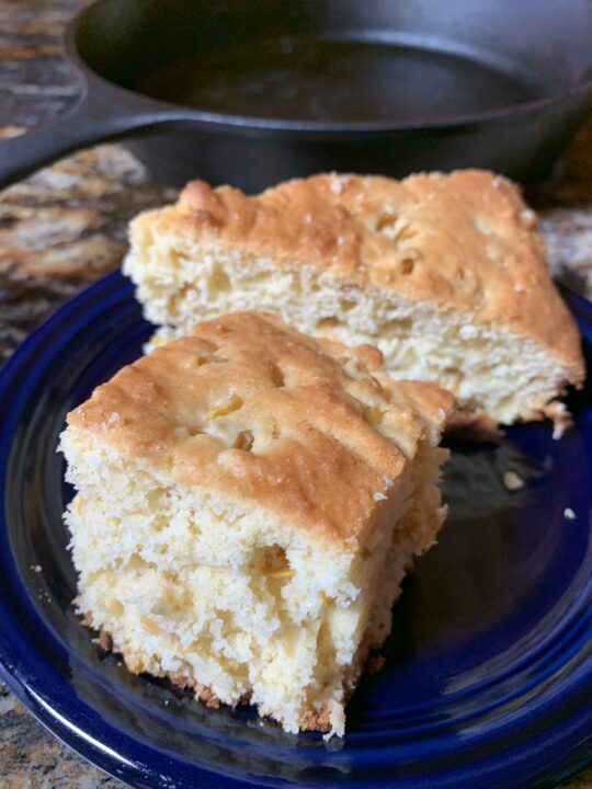 Easy Cornbread Recipe with Milk in Cast Iron Skillet, Pan or Muffin Tin