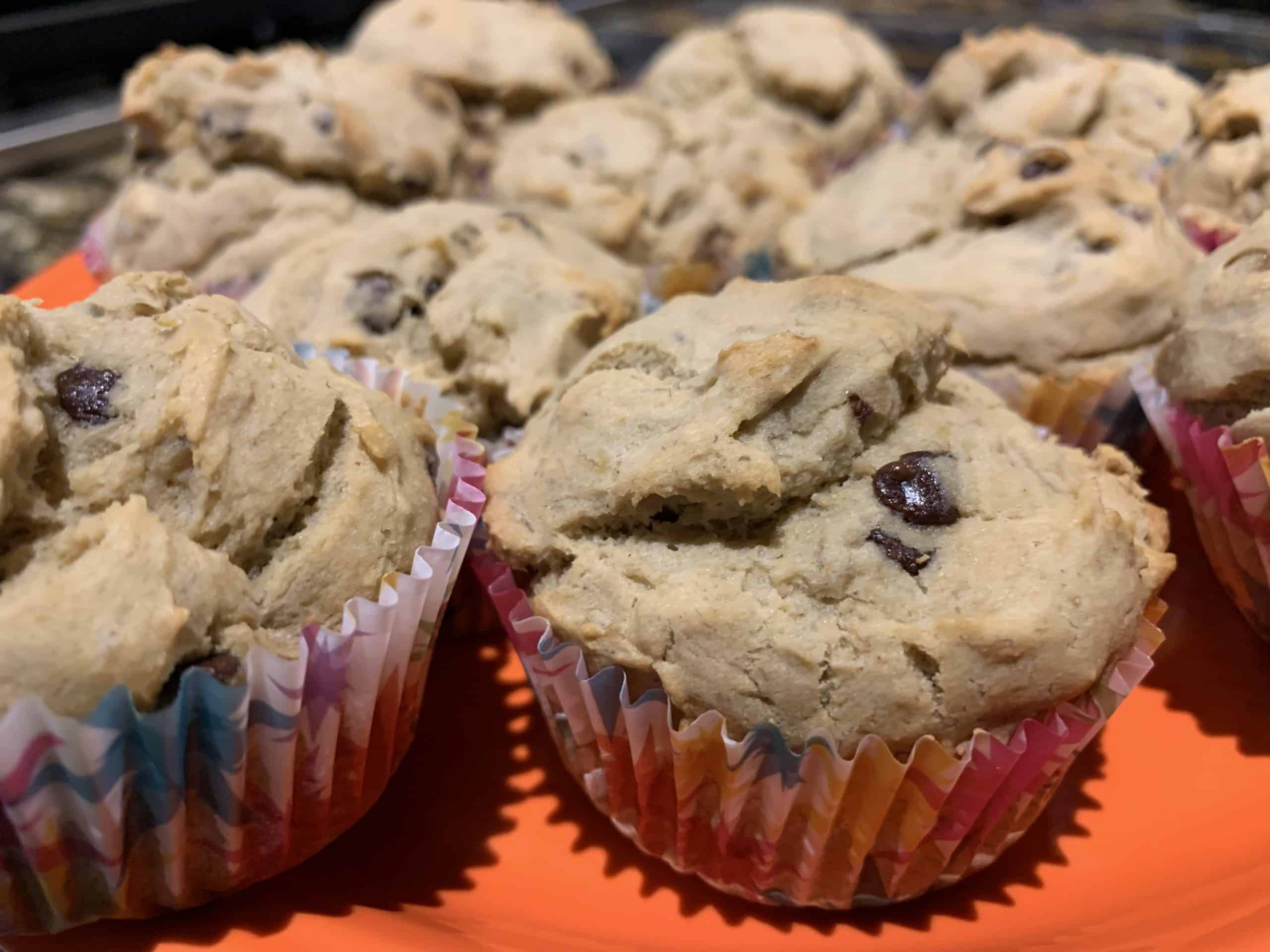 Banana Muffins Recipe with Walnuts and Chocolate Chips