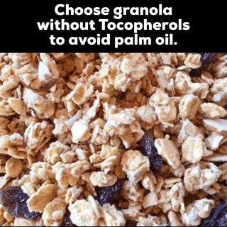 palm oil free granola cereal