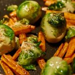 Roasted Brussel Sprouts and Carrots