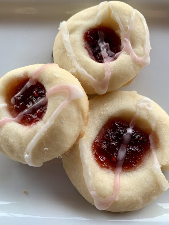 Thumbprint Cookies Recipe with Jam and Glaze