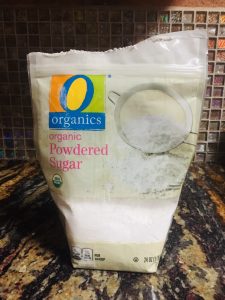 organic powdered sugar in frosting recipe