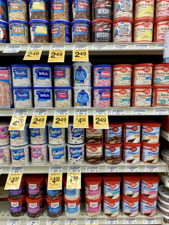 Ingredients in Canned Frosting ALWAYS Contain Palm Oil