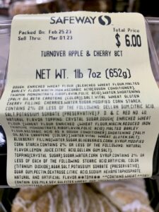 Apple cherry turnover ingredients