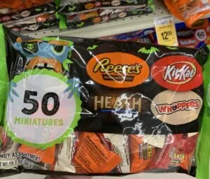 50 piece mixed candy bag