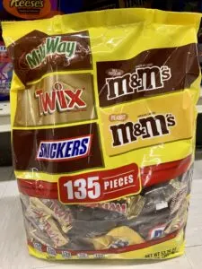 Big bag of chocolate candy