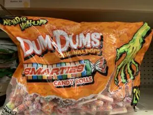 Monster Mash-Up Mixed Candy Bag of Dum-Dums and Smarties