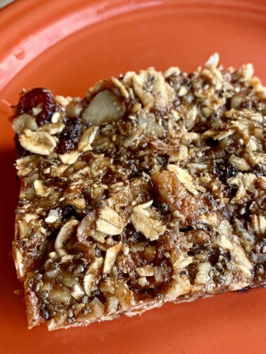 Homemade Date Bars ~ Easy to Make in One Bowl