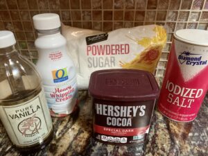 dark chocolate mousse ingredients