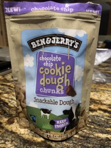 Ben & Jerry's chocolate chip cookie dough chunks