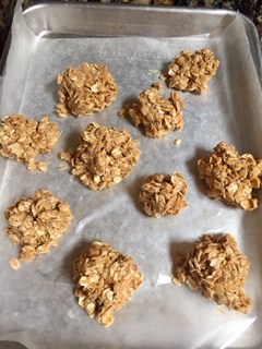 Oat honey and peanut butter balls