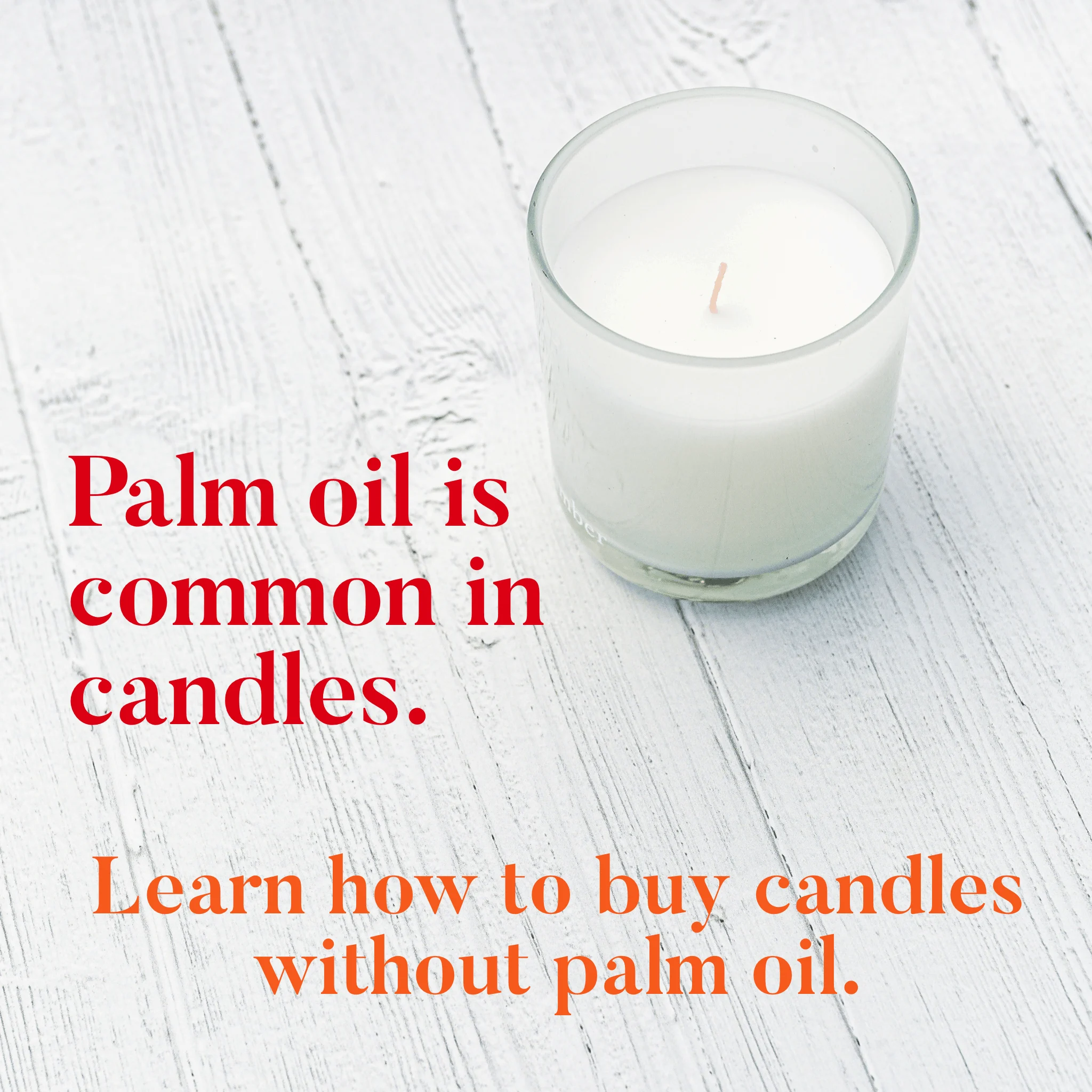 palm oil free candles