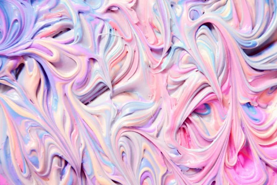 colorful canned frosting